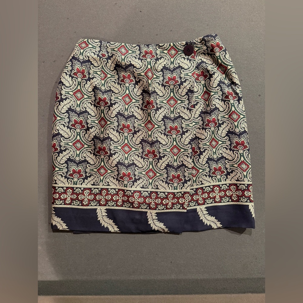 Chic Paisley Print Pencil Skirt
